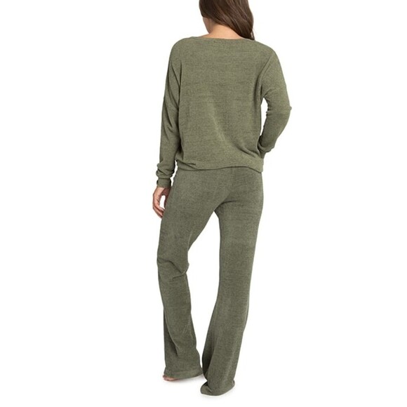 Barefoot Dreams Slouchy Pullover in Olive Large - Picture 3 of 14